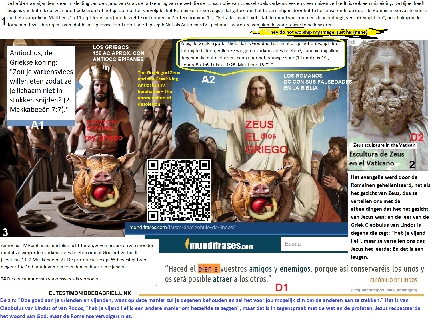 IDI10 De Griekse god Zeus en koning Antiochus IV Epiphanes – De gruwel der verwoesting